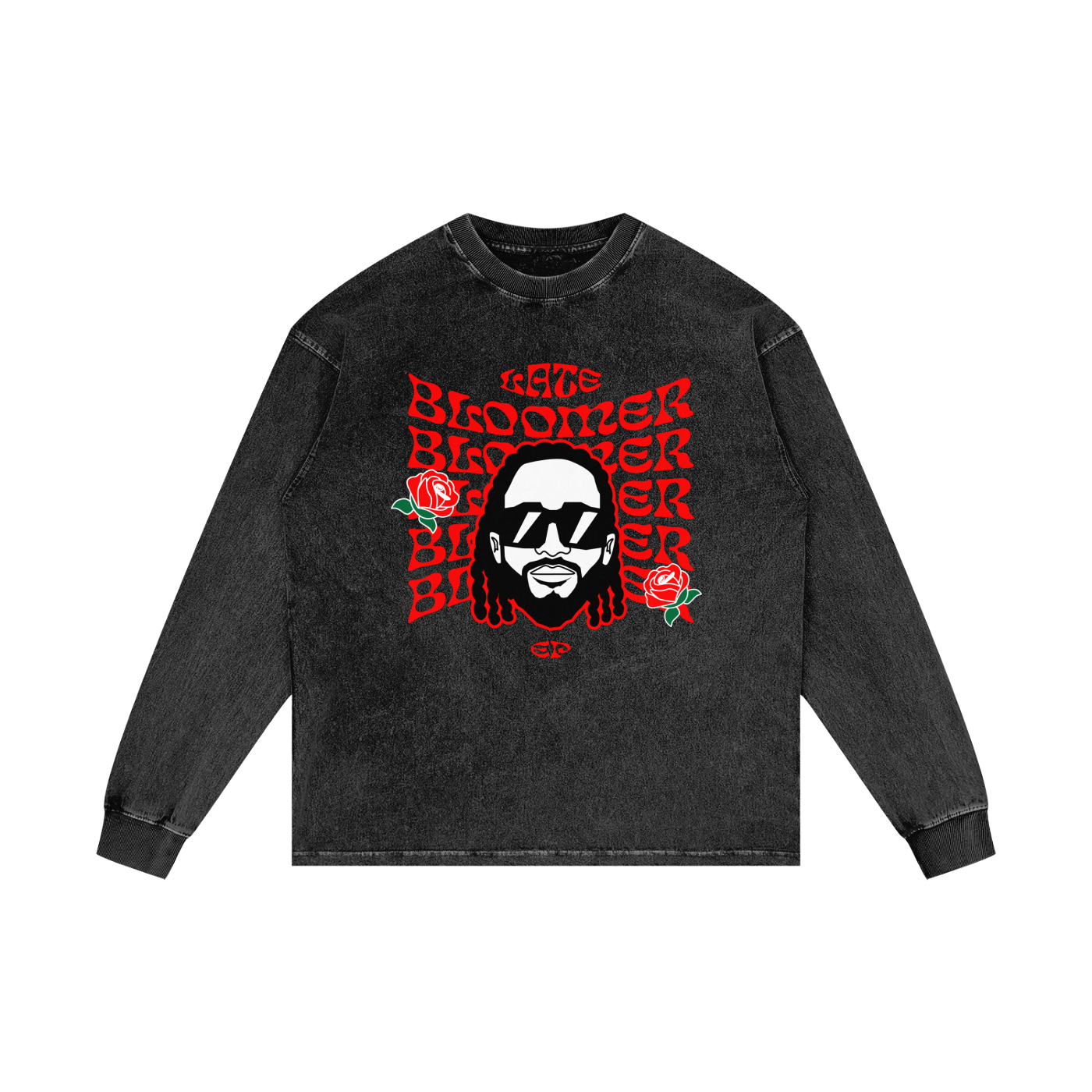 Late Bloomer Acid Wash Sweatshirt