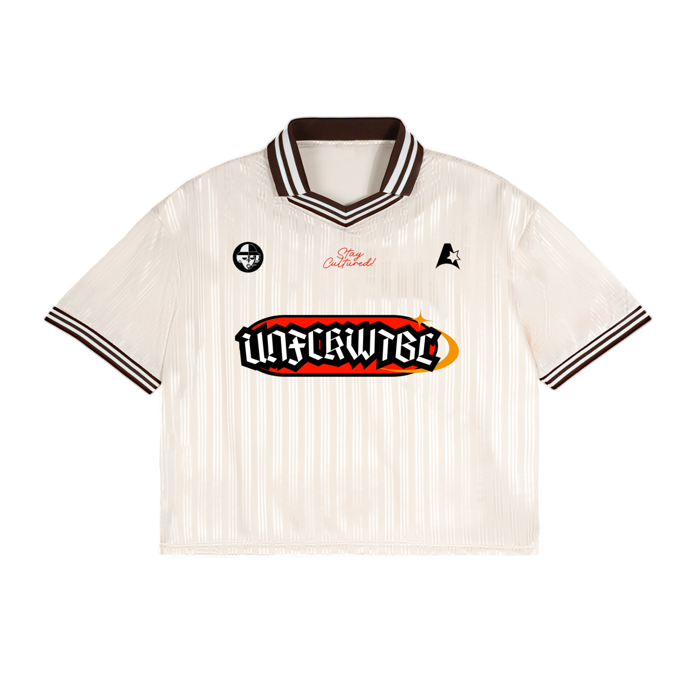 Contrast Stripes Polo Collar T-Shirt